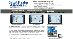 Desktop Screenshot of circuitbreakeranalyzer.com